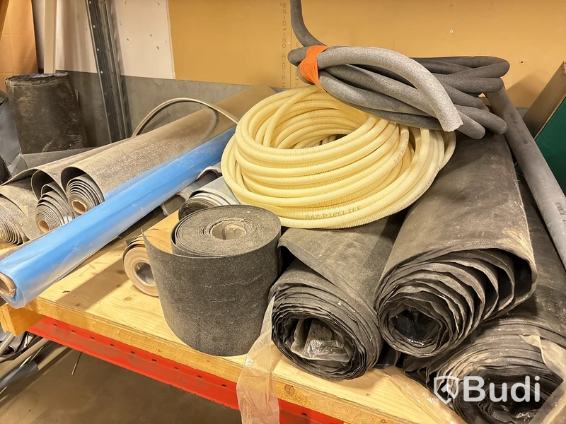 Byggmaterial, verktyg m.m. Stort parti.