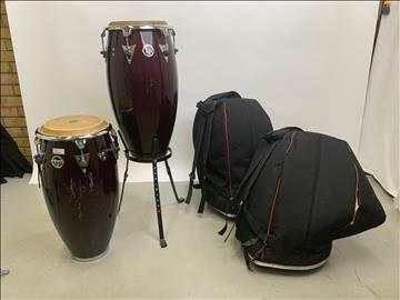 Kongas-set LP Classic Quinto 2st stativ OBS! dragkedja trasig på ena softcaset