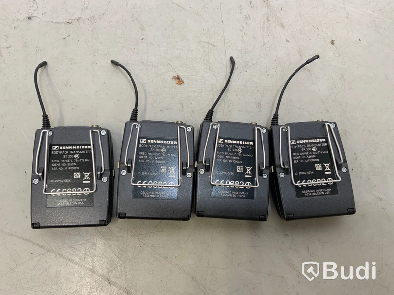 4st Sennheiser sändare SK300 G3 734-776 Mhz. Omstartad
