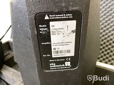 6st D&B Audiotechnik E8 i Holmberg case på hjul Nypris ca 23000 SEK/st