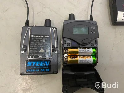 Case med 4st Sennheiser EW300 G3 ink 4st Sennheiser EK 300 IEM G3 samt Sennheiser antenna combiner