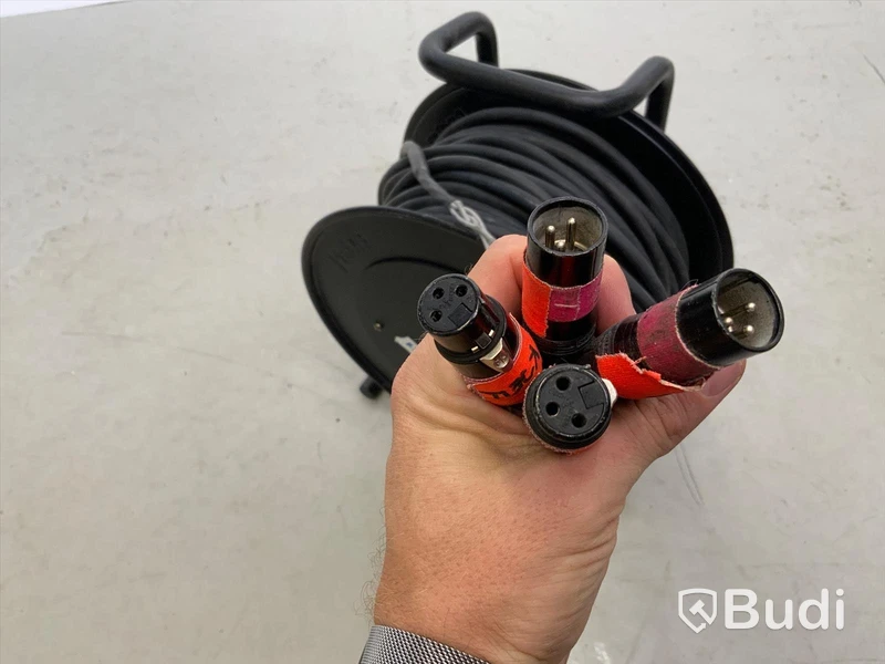 30 meter multi-XLR kabelvinda