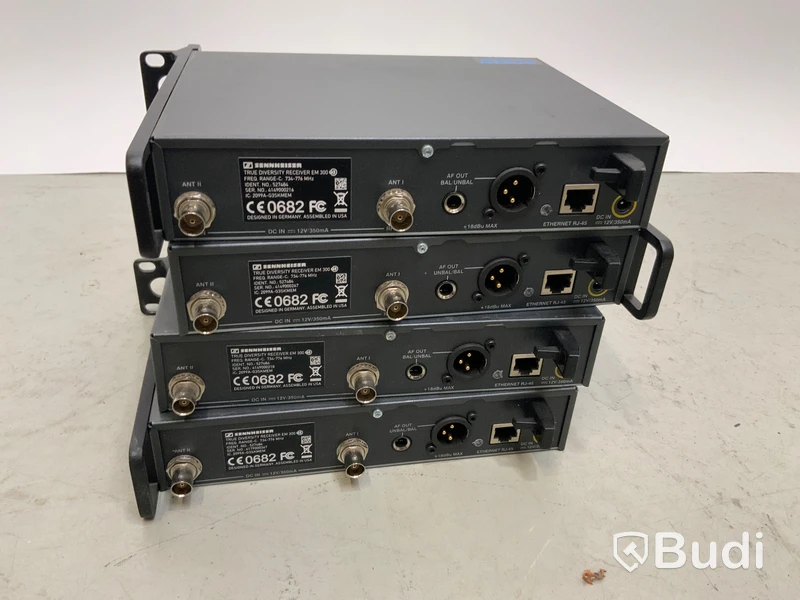 4st Sennheiser EW300 G3 mottagare 743-776 Mhz