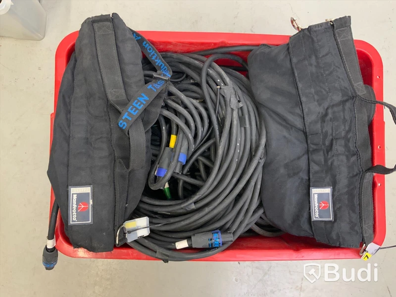 Manfrotto sandsäckar och högtalarkabel