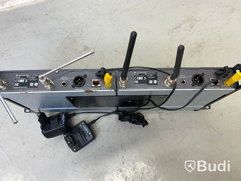 2st Sennheiser trådlösa micmottagare EM 500 Band G, 566-608 mhz