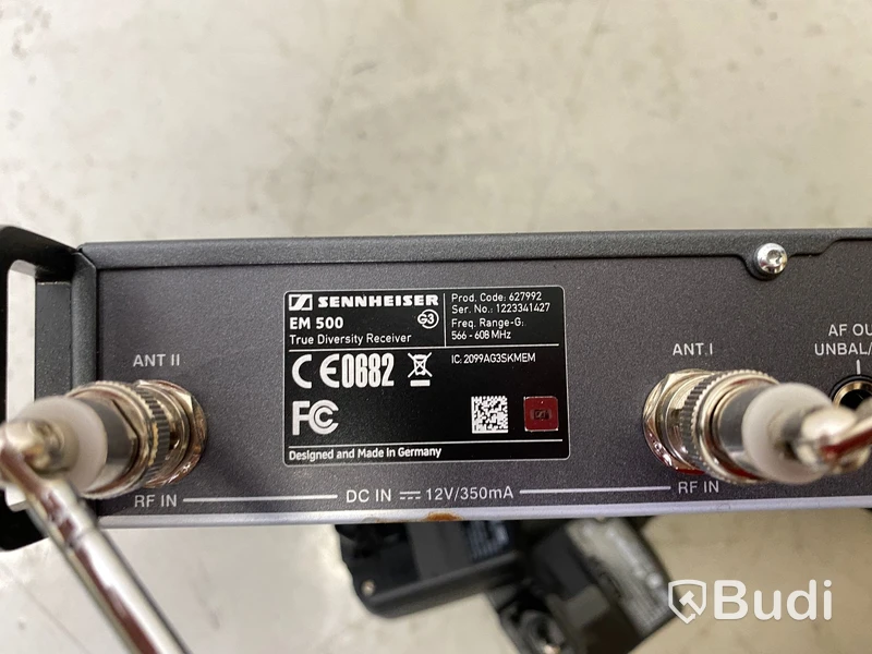 2st Sennheiser trådlösa micmottagare EM 500 Band G, 566-608 mhz