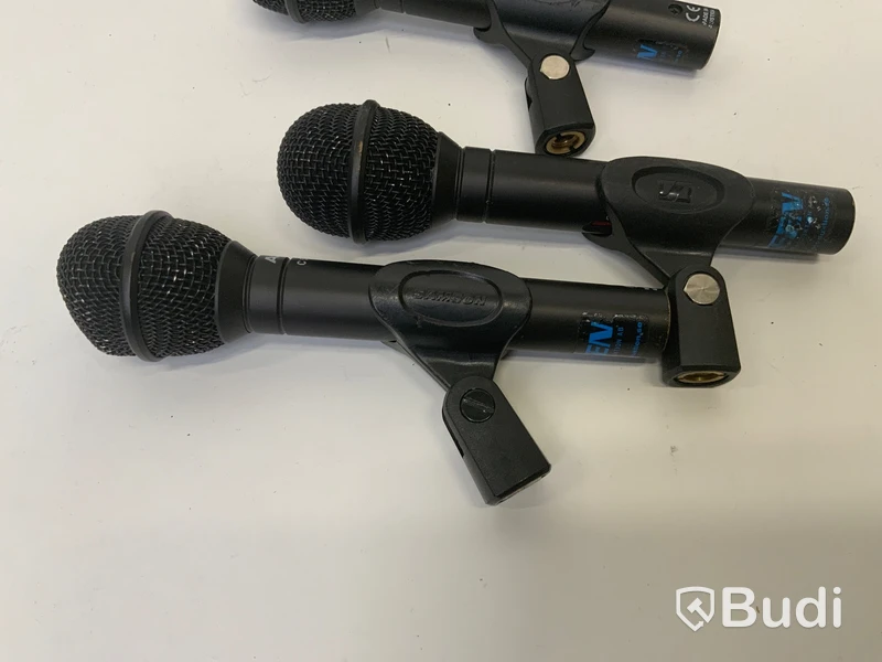 6st AKG C 535 EB mikrofoner, 1st saknar mikrofonhållare