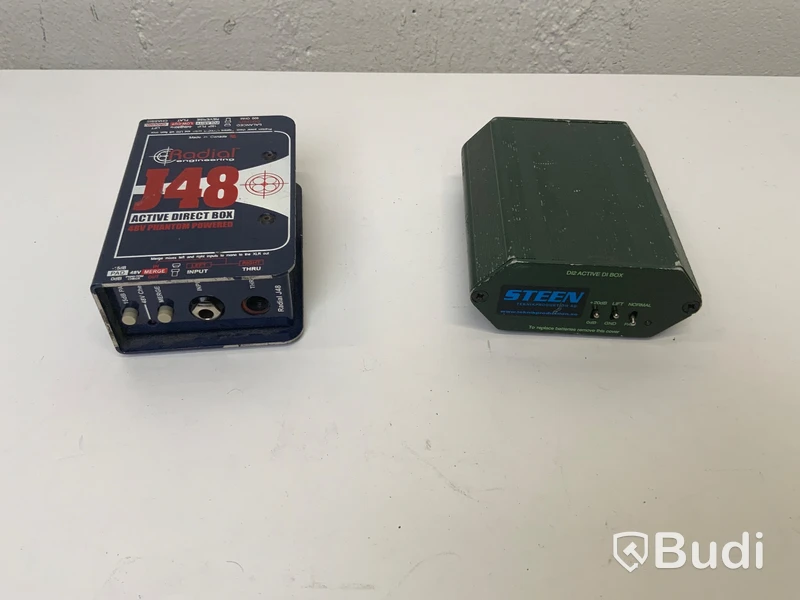 1st Radial J48 samt 1st DI2 Active DI Box från LA Audio