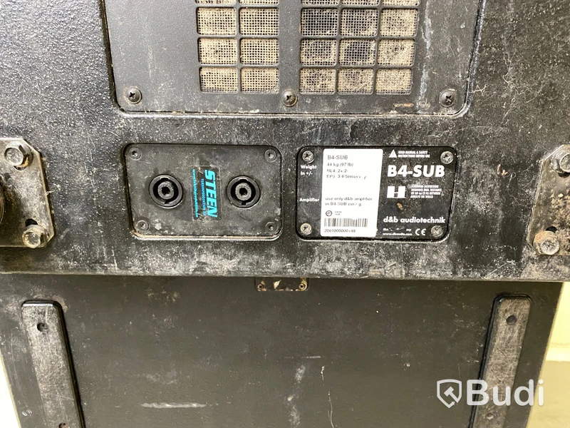 2st D&B Audiotechnik B4-SUB Nypris ca 40 000 SEK/st