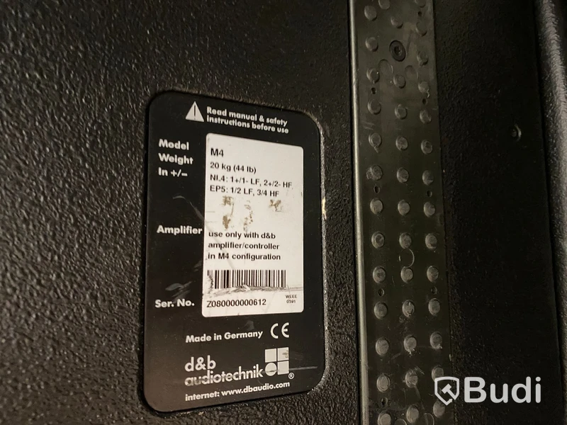 4st D&B Audiotechnik M4 scenmonitorer i Holmberg-case