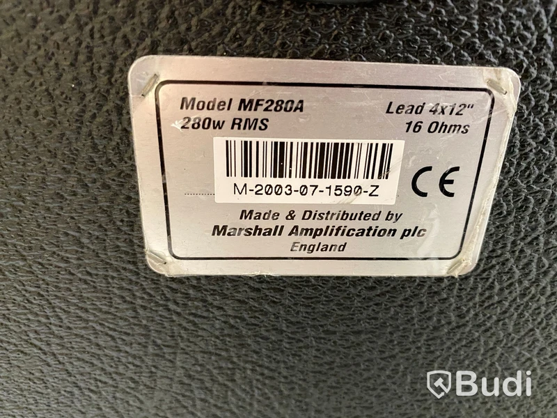 Marshall högtalare MF280A 280w i Holmberg case på hjul