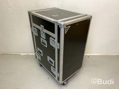 Case med inbyggt rack och 2st Allen Heath DX168 samt 1st Eurolite SB-1000