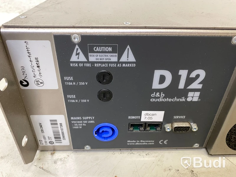 D&B Audiotechnik D12 slutsteg, Nypris ca 20 000 SEK