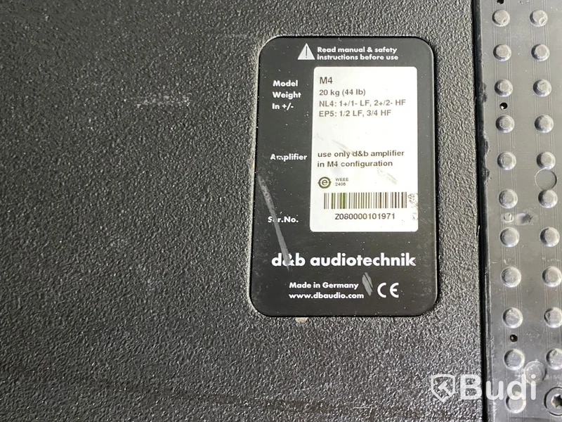 4st D&B Audiotechnik M4 scenmonitorer i Holmberg-case
