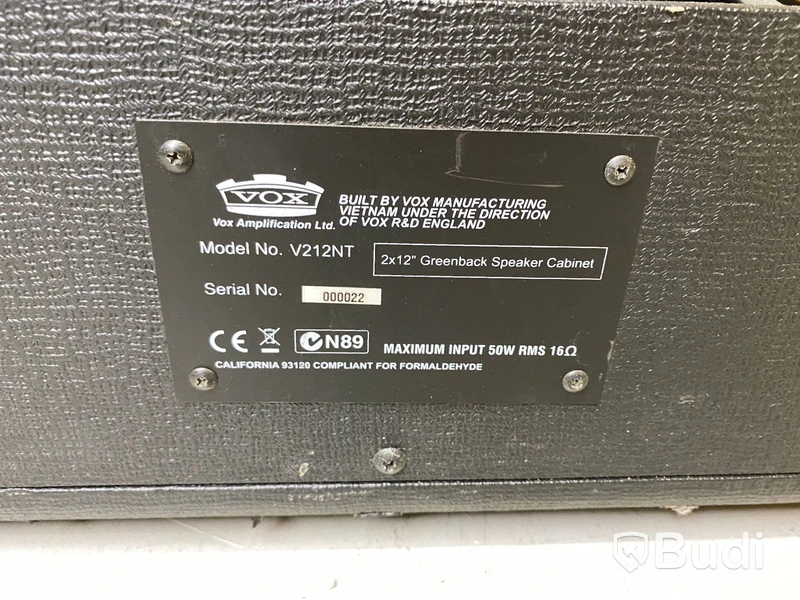 Vox V212NT Högtalare