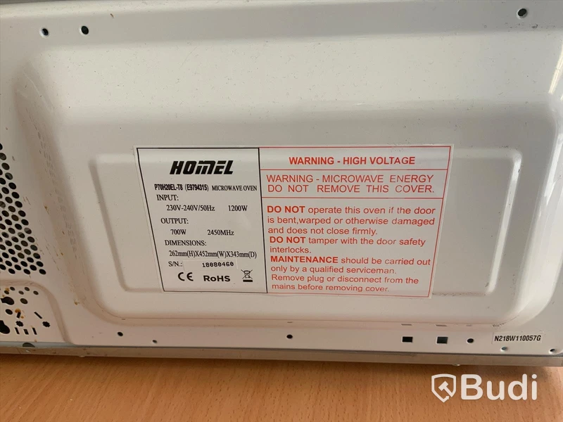 Microvågsugn Homel 700W - Rum 4032