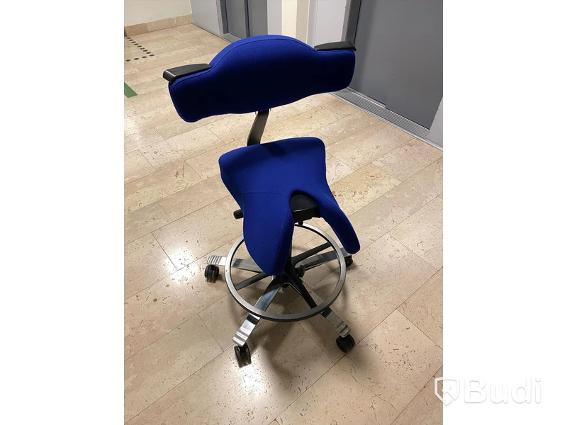 Kontorsstol blå ergonomisk