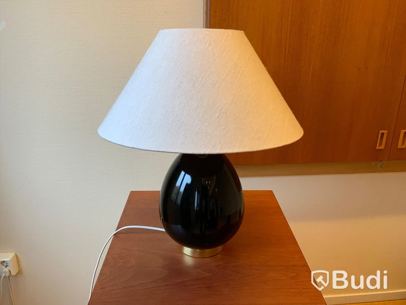 Lampa Bergholms BX108, svart/mässing