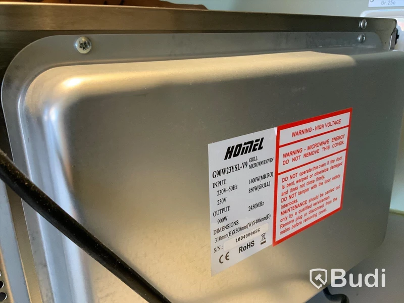 Microvågsugn Homel 900W, med grillfunktion - Rum 5088