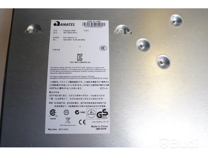 Cisco Switch Catalyst 2960-S 24 portar med POE (Power Over Ethernet)