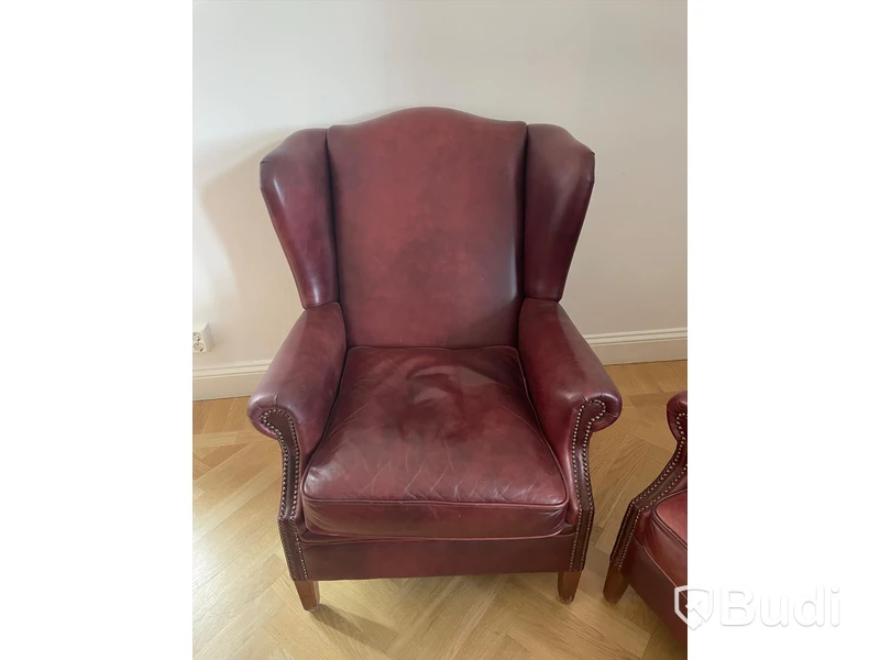 2st Skinnfåtöljer H97 cm