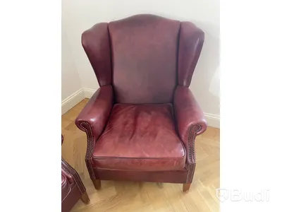 2st Skinnfåtöljer H97 cm