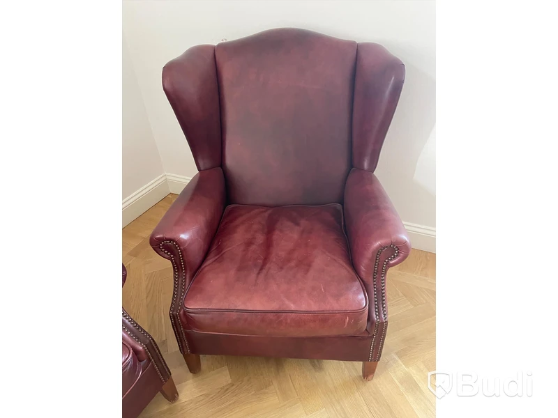 2st Skinnfåtöljer H97 cm