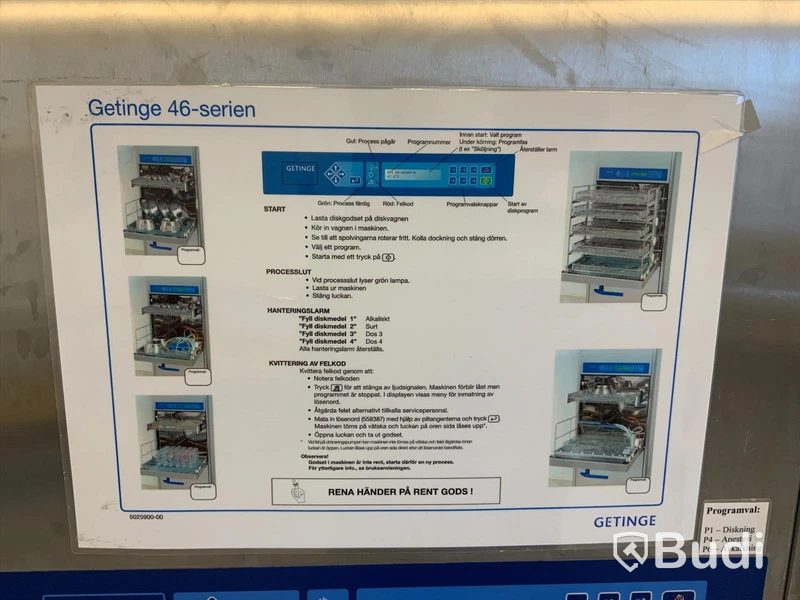 Diskdesinfektor 2 Getinge Series 46 typ S 46-4