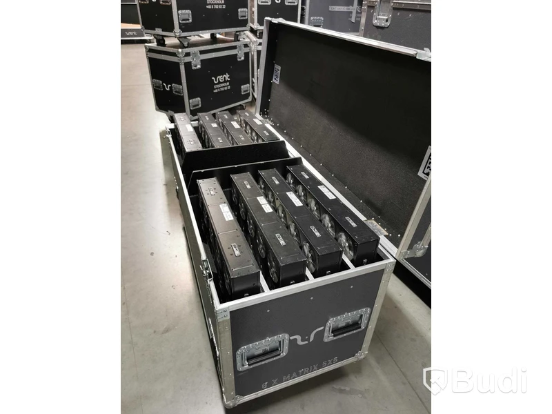 Lampor 5X5 LED Matrix, 8 armaturer inklusive case