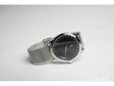 Klocka - Stressless watches, rostfritt stål, svart.