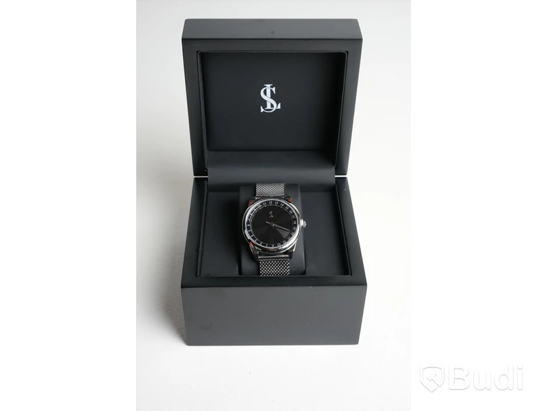 Klocka - Stressless watches, rostfritt stål, svart.
