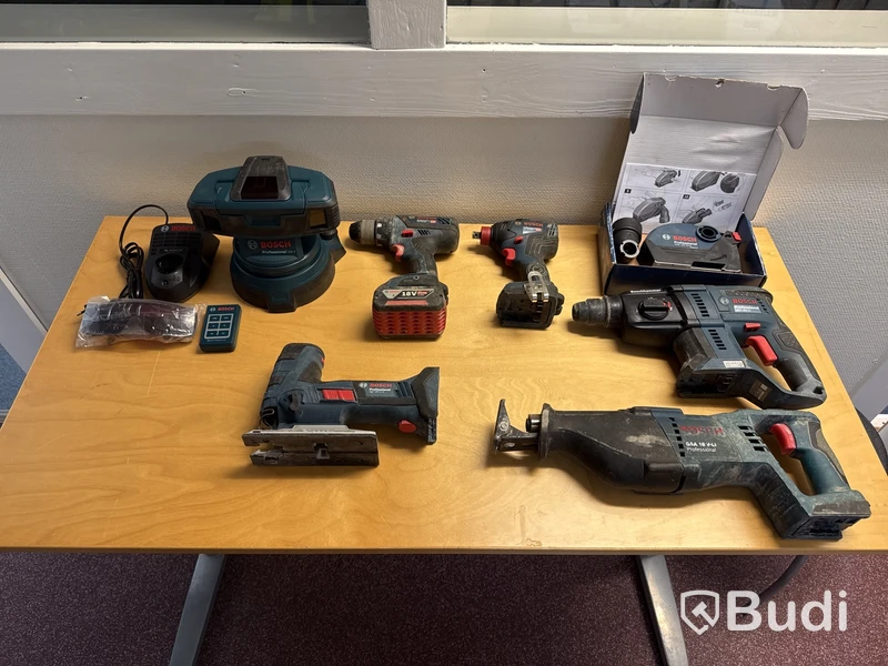 6 st batterimaskiner Bosch