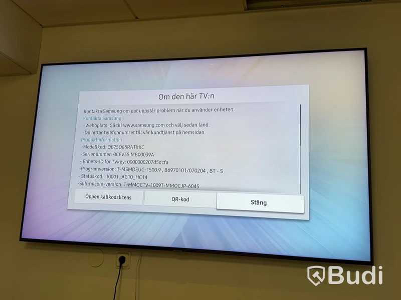 75” TV Samsung QE75Q85RATXXC