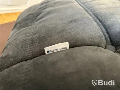 Fåtölj - Ligne Roset Togo Fireside Chair, mocha grå/svart, Ord. pris inkl. moms: ca 33 000 kr