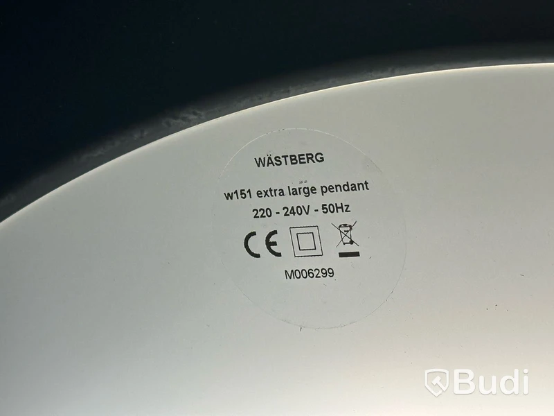 Taklampa - Wästberg W151 S3 Extra Large Pendant, Jet svart. Ord. Pris inkl. Moms: ca 46475 kr