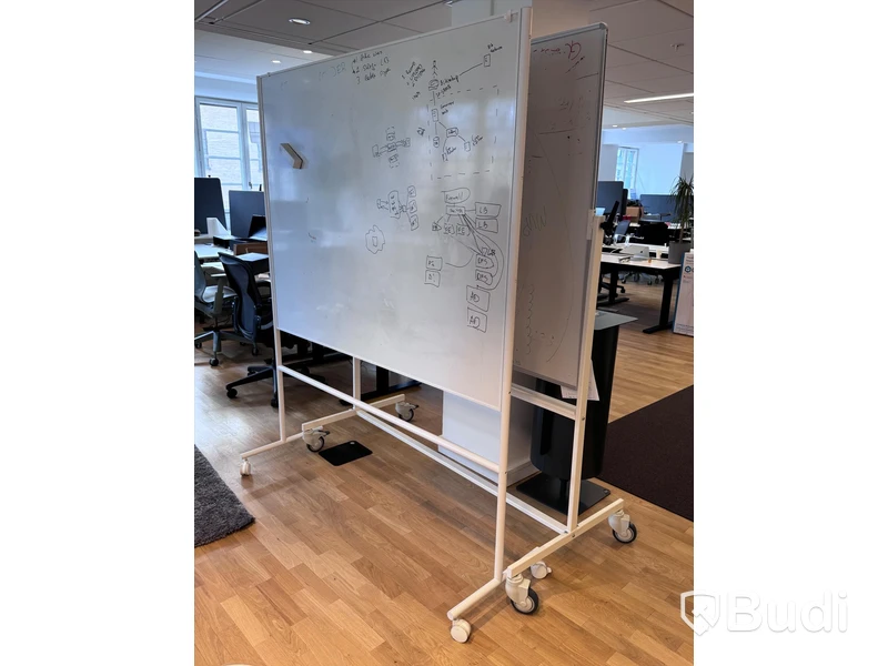 2 st Whiteboards på hjul
