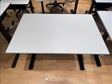 Höj- och sänkbart skrivbord 120x80 cm - ljusgrå