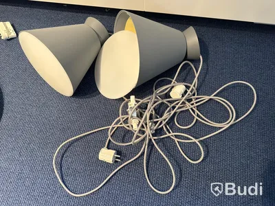 Taklampor, 2 st - Wrong For Hay Sinker Pendant, grå plast