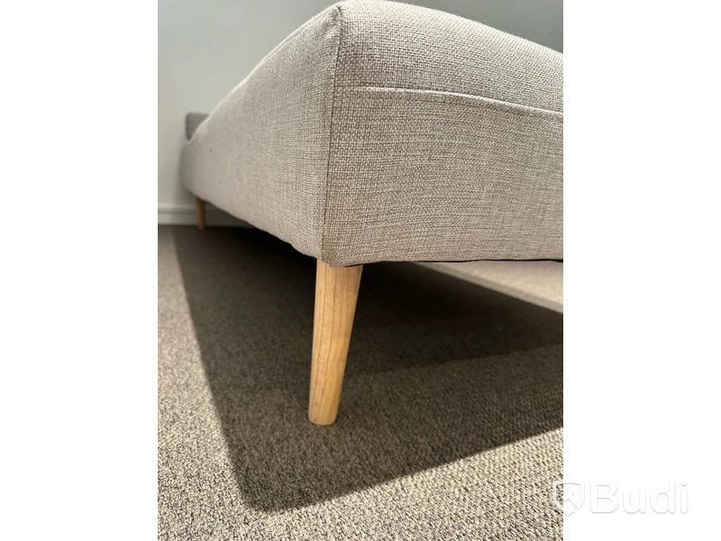Dagbädd 197x76x38 cm - Jysk, ljusgrå tyg