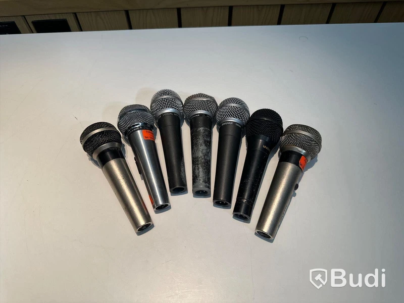 Parti med 6 st. mikrofoner