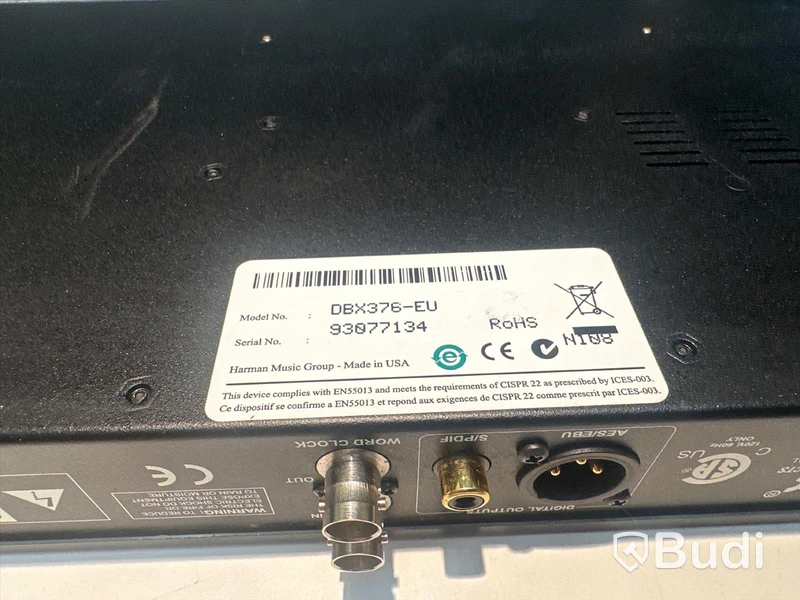 Tube Channel Strip - dbx 376