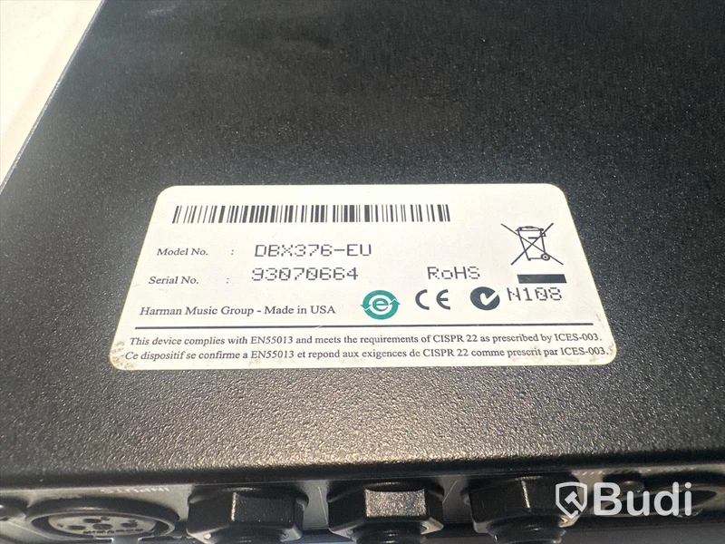 Tube Channel Strip - dbx 376