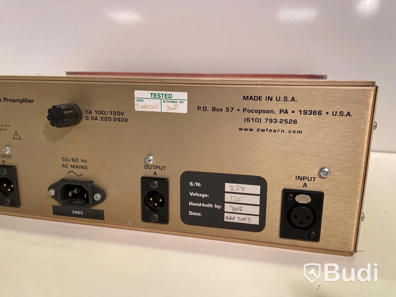 Preamp - D.W. Fearn VT-2