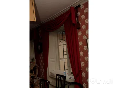 Set om 3 gardinpar i sammetsliknande tyg