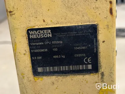 Padda Wacker Neuson vibroplate DPU 6555He 500 kg -2015