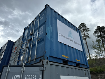Container 10 fot, isolerad