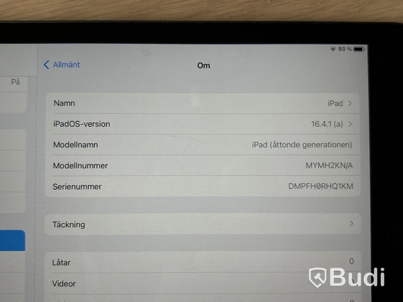 Surfplatta Apple iPad 8th gen 32 GB