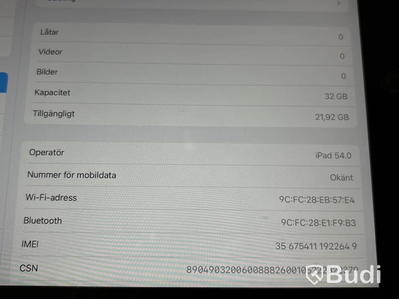 Surfplatta Apple iPad 8th gen 32 GB