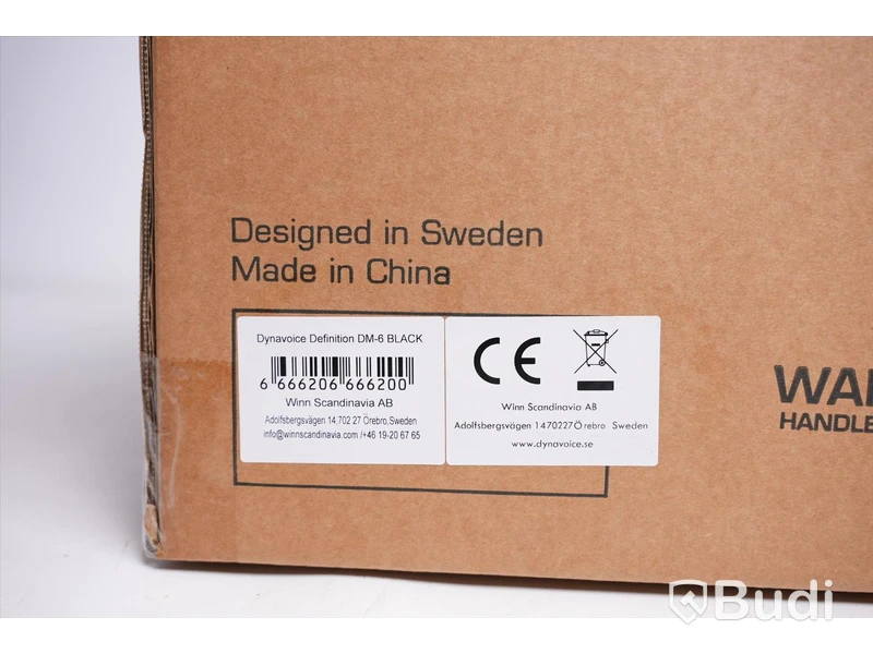 Högtalare 1st - Dynavoice Definition DM6 Black. Ny, Obruten förpackning.