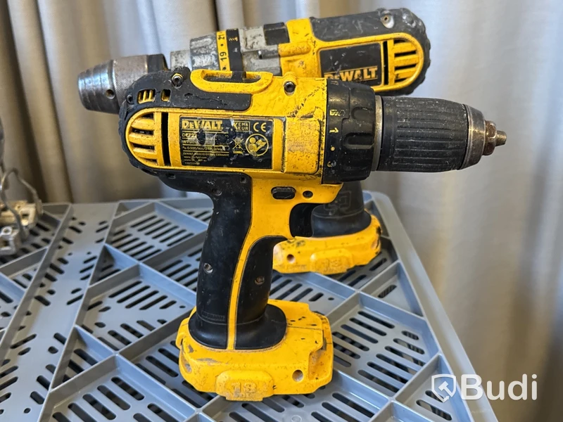 6 st batterimaskiner Dewalt